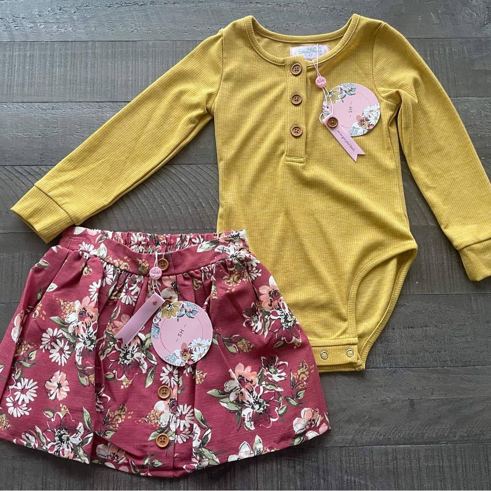 Girls 2pc Fall Outfit Size 4T NWT